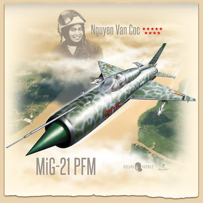MiG-21PFM +T-Shirt (M) 1/48  - 2