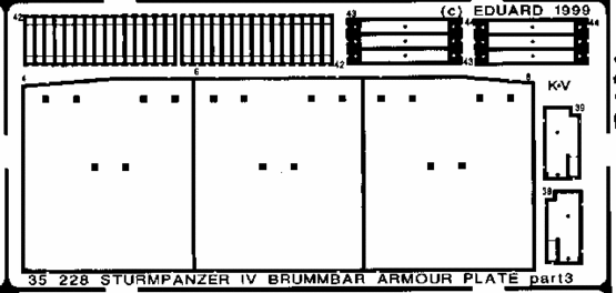 Brummbär armour plates 1/35  - 3