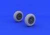 F4U-1 wheels diamond pattern  1/32 1/32 - 3/5