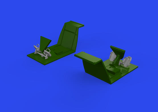 Bf 109E rudder pedals early PRINT 1/32  - 3