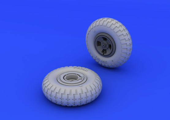Spitfire wheels - 4 spoke w/pattern 1/48  - 3