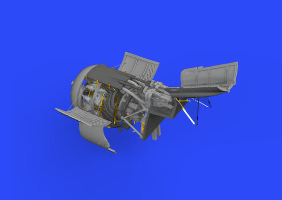 Fw 190A-8 engine &amp; fuselage guns 1/48  - 3