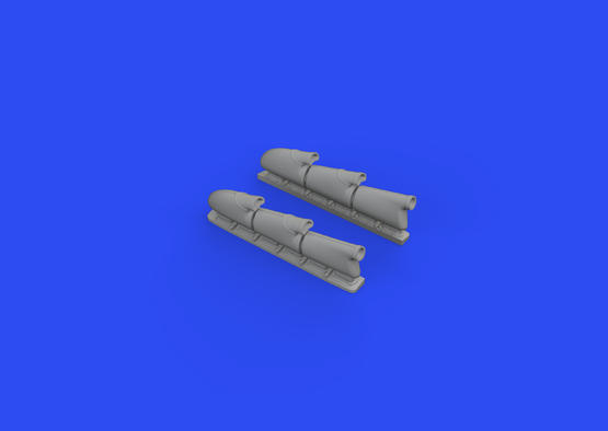 Spitfire Mk.V three-stacks exhausts rounded 1/48  - 3