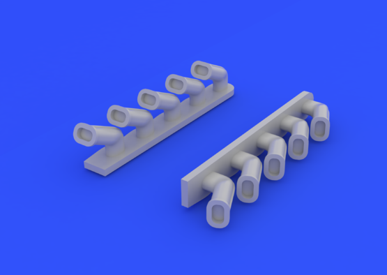 Il-2 exhaust stacks  1/72 1/72  - 3