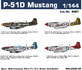 P-51D Mustang 1/144 