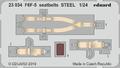 F6F-5 seatbelts STEEL 1/24 