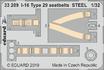 I-16 Type 29 seatbelts STEEL 1/32 