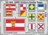 SMS Viribus Unitis flags STEEL 1/350 