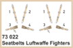 Seatbelts Luftwaffe fighters SUPERFABRIC 1/72 