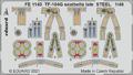 TF-104G seatbelts late STEEL 1/48 