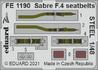 Sabre F.4 seatbelts STEEL 1/48 