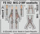 MiG-21MF seatbelts STEEL 1/48 