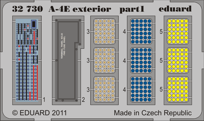 Eduard 1/32 A-4E slats details 32305 for trumpeter kit