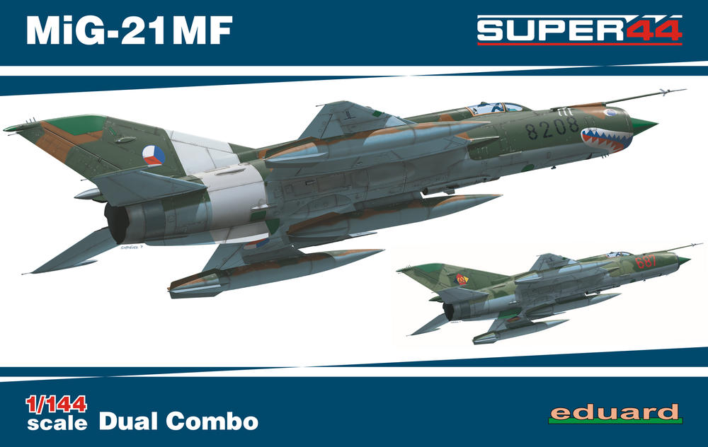 Eduard 1/144 Model Kit 4434 Mikoyan MiG-21MF DUAL COMBO SUPER44 