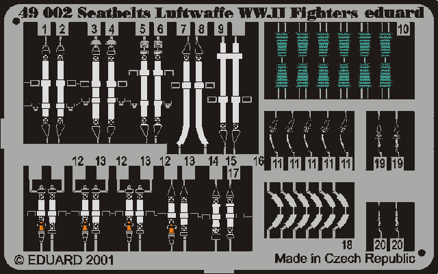 Seatbelts Luftwaffe WWII Fighters 1/48 - Eduard Store
