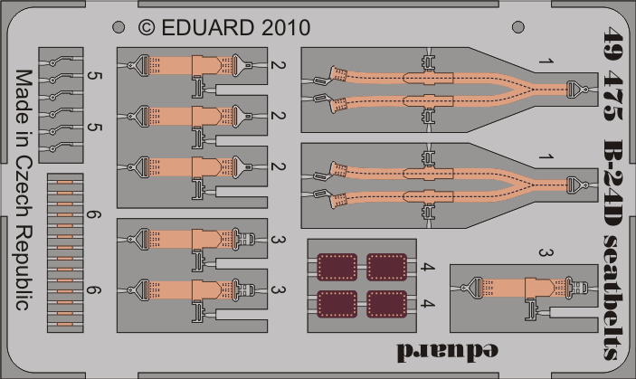 Eduard Edua49475 B-24d Seatbelts 1/48 
