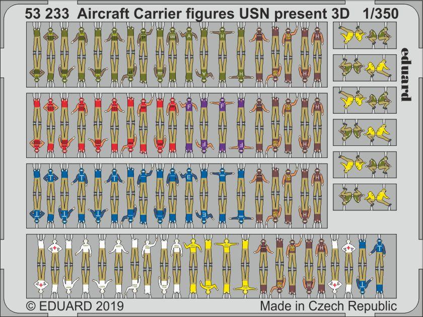 Eduard Photoetch 1:350 USN Aircraft Carrier Figures moderne Model Kit 