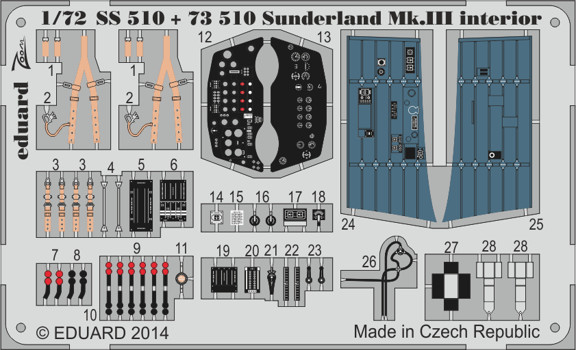 Eduard 1/72 Shorts Sunderland Mk.III Big-Ed Set # 72161 