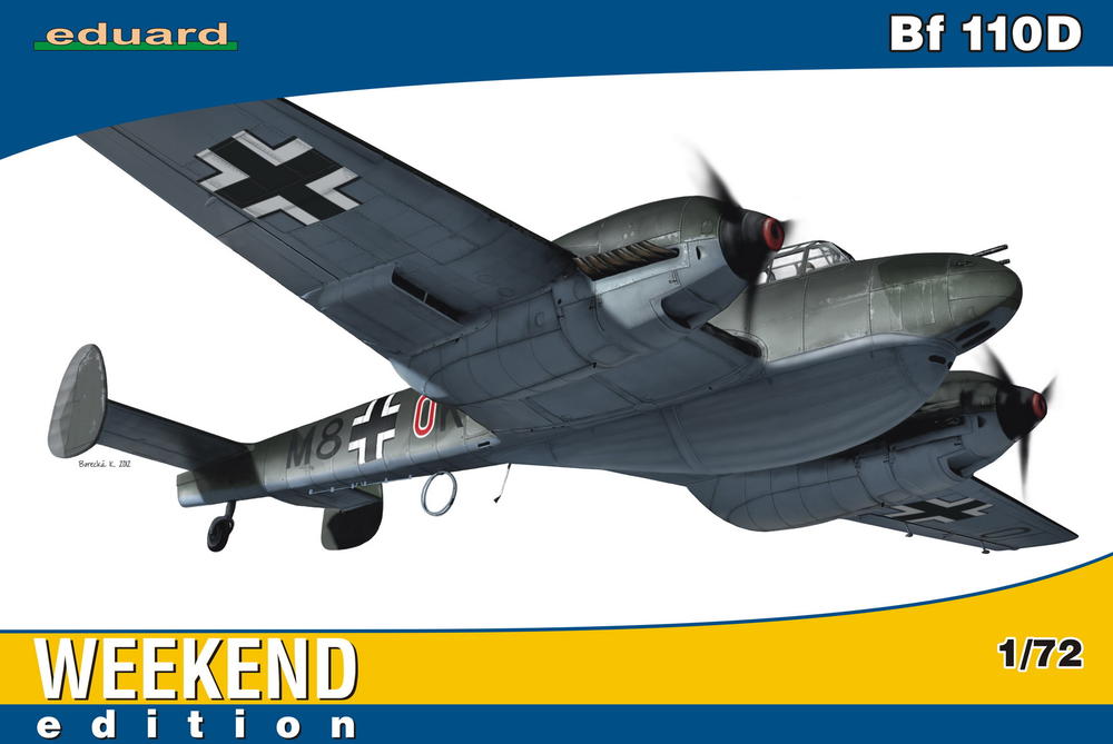 EDUARD 7420 WWII Bf 110D Heavy Fighter in 1:72