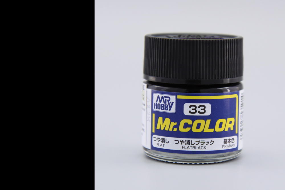 Barva Mr. Color akrylová č. 033 – Matt Black (10 ml)