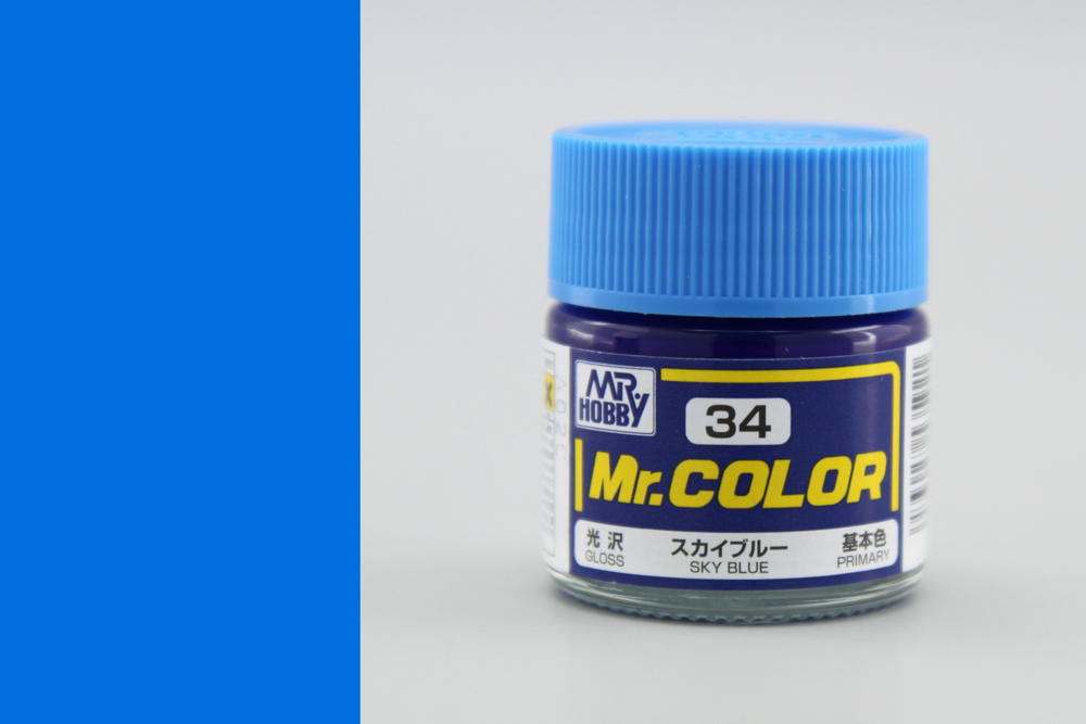 Barva Mr. Color akrylová č. 034 – Sky Blue (10 ml)