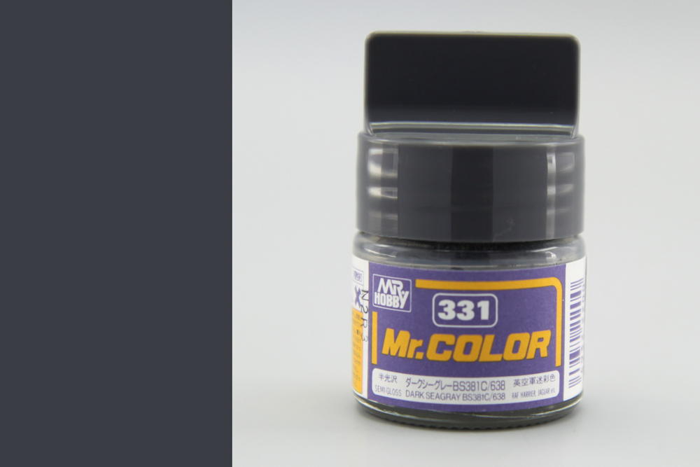 Farba Mr. Color akrylová č. 331 – Dark Seagray BS381C/638 (10 ml)