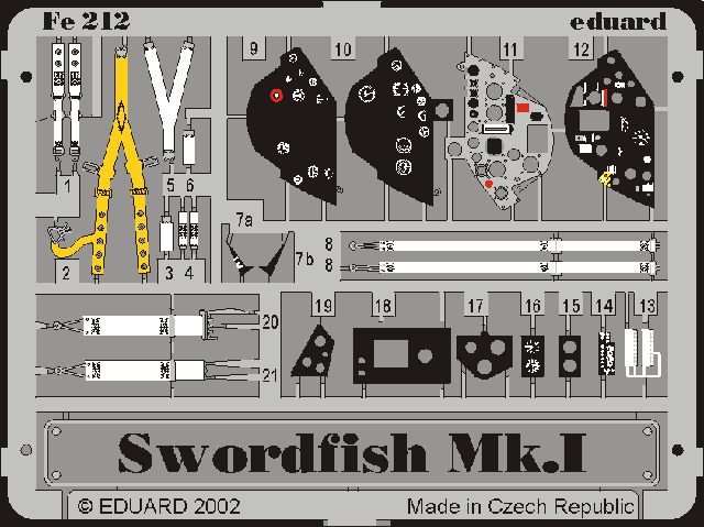 Eduard 1/48 Swordfish Mk.II Detail Set for Tamiya kits 