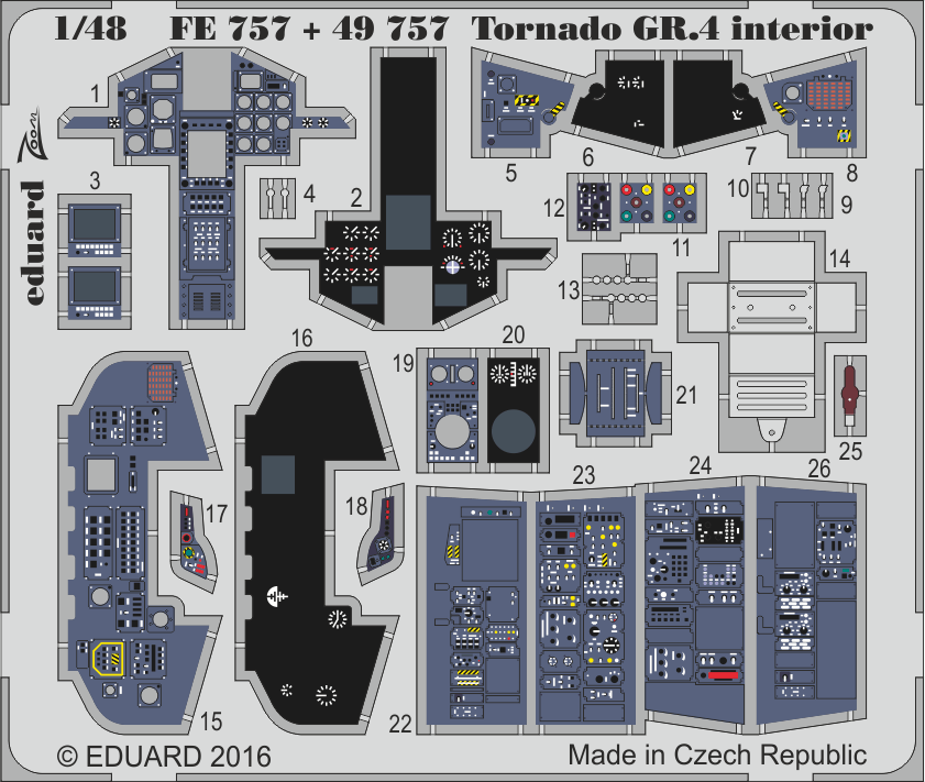 Eduard PE 48989 1/48 Panavia Tornado F.3 ADV upgrade set Eduard 