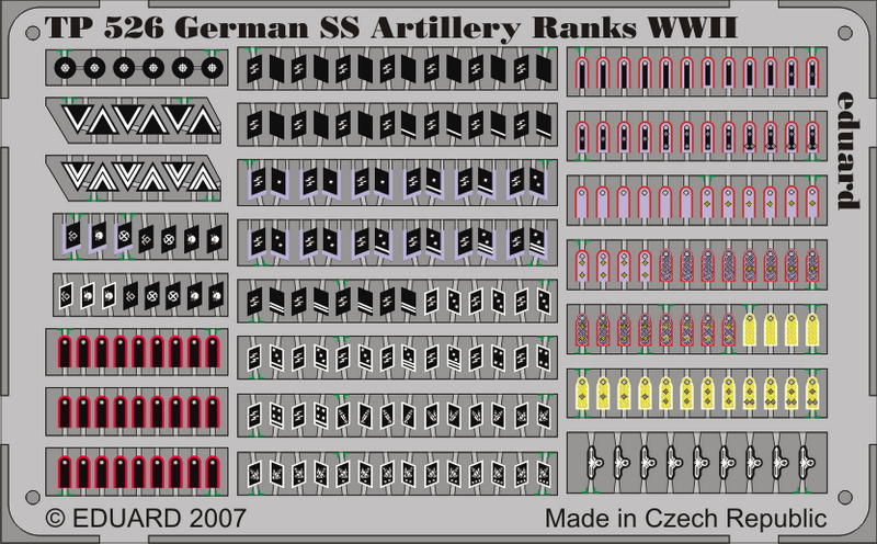 ドイツ軍 Ss 砲兵科 階級章 Wwii 1 35 エデュアルドeショップ