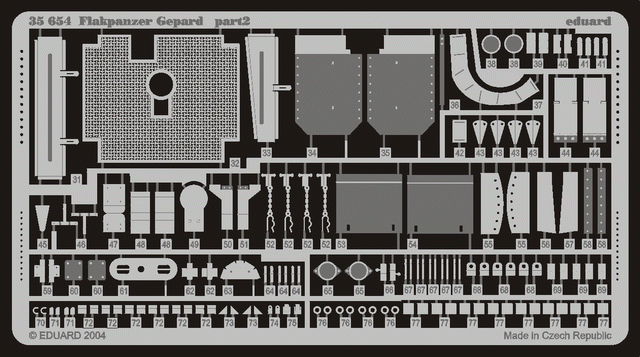 Eduard 35654 PE parts for Flakpanzer Gepard FOR TAMIYA 1/35 