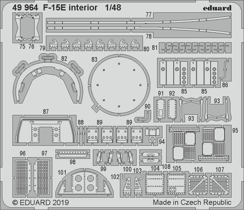 Neu F-15C MSIP II interior f.Great Wall Hobby Eduard Accessories 49949 1:48 