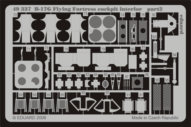Eduard Accessories/  / 49337/ Model-Making Accessory B 17g Flying Fortress Cockpit Interior for Revell//Monogram Kit