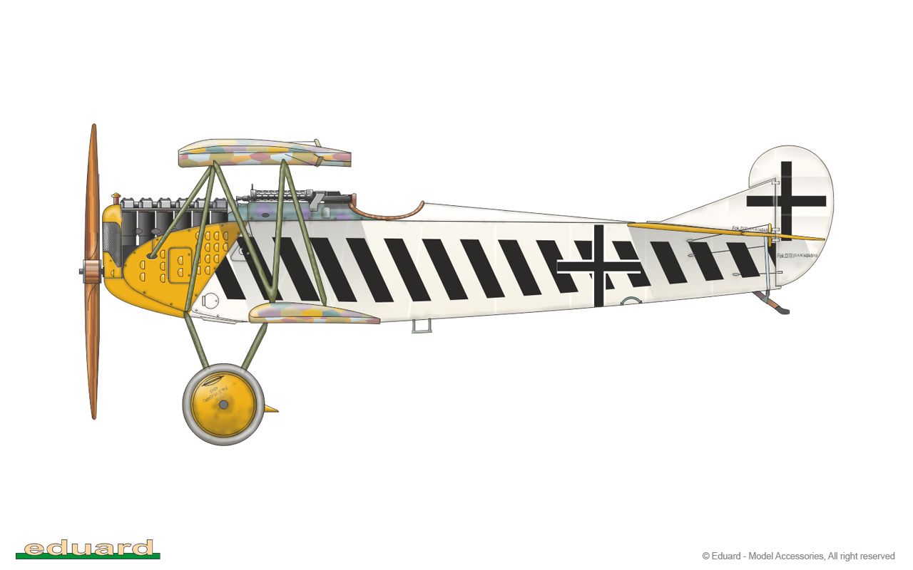 Fokker D. VII OAW 1/48 - flown by Franz Mayer, MFJ III, 1918
