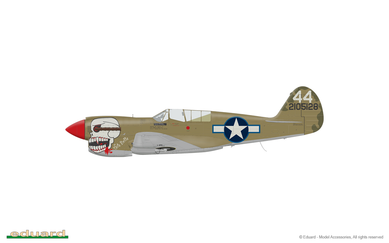 Warhawk 1/32 - P-40N-5 s/n 42-105128 flown by Lt. P. S. Adair, 89th FS, 80th FG, Nagaghuli, India, February 1944