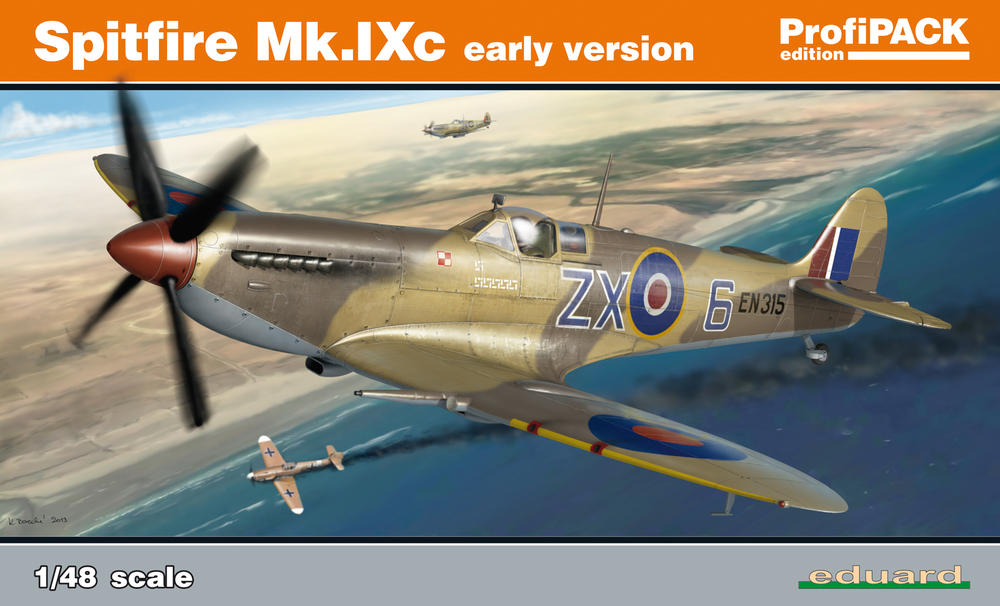 [Concours Désert] Spitfire Mk IXc "early" - Eduard 1/48 - Un avion polonais du "Cirque Skalski" dans le désert... 8282-krabice_z1